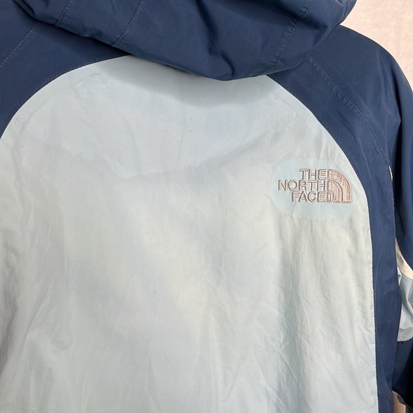 The North Face Hyvent Womens Triclimate Winter Jacket Blue Zip Detachable Hoodie - Picture 9 of 17